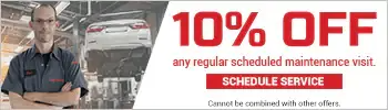 10% Off any regular scheduled maintenance visit | Barberino Nissan in Wallingford CT